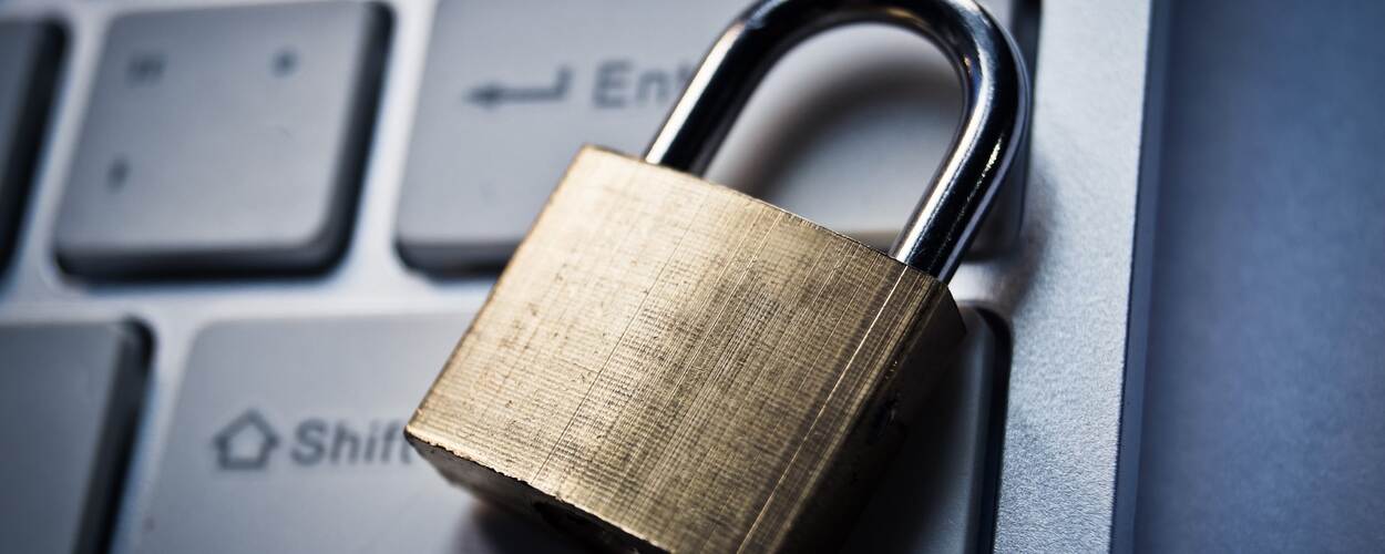 Hangslot op toetsenbord