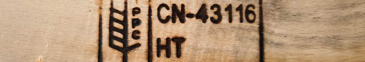 Hout met ISPM 15 merkteken