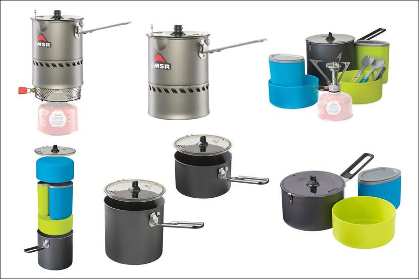 Diverse soorten pannen van MSR