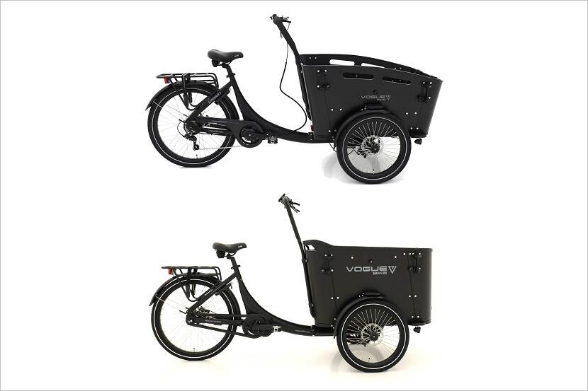 Elektrische bakfietsen Vogue Superior 3 en Superior Deluxe
