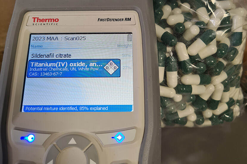 Tabletten en capsules met de potentie verhogende stof sildenafil