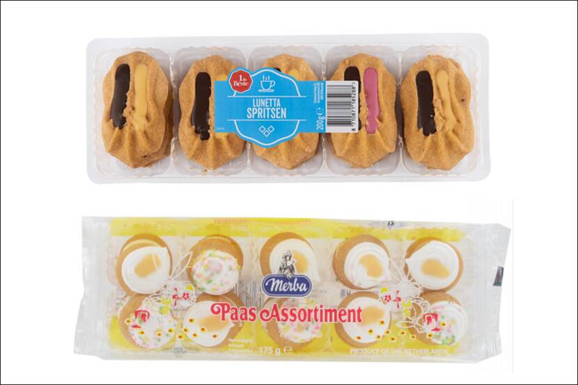 Lunetta spritsen en Excellent Paas crème melange in verpakking
