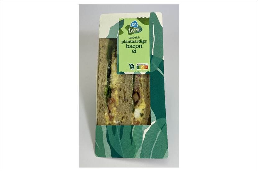 Albert Heijn plantaardige sandwich bacon ei