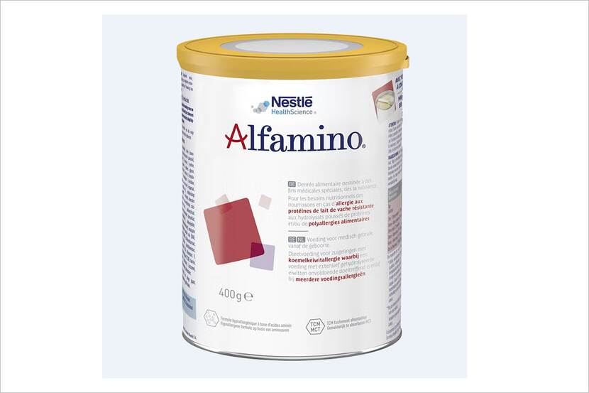 verpakking van Alfamino zuigelingenvoeding