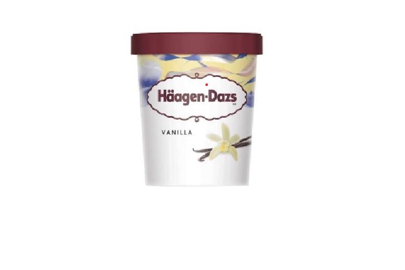 Pint Häagen-Dazs vanille-ijs