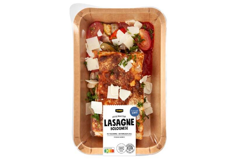 Jumbo lasagne bolognese in verpakking