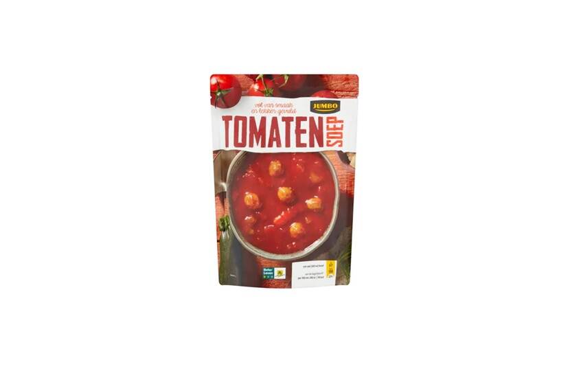 Jumbo tomatensoep in zak
