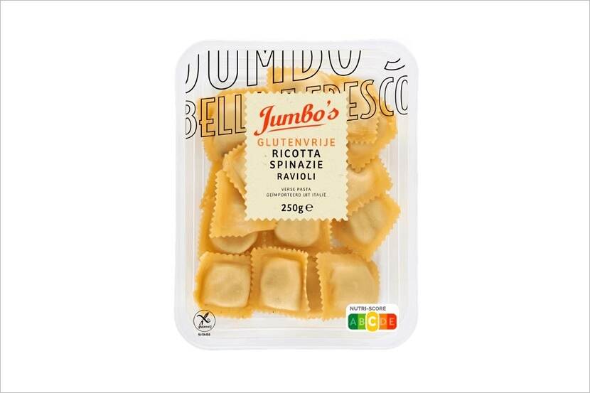 Jumbo’s Glutenvrije ricotta spinazie ravioli