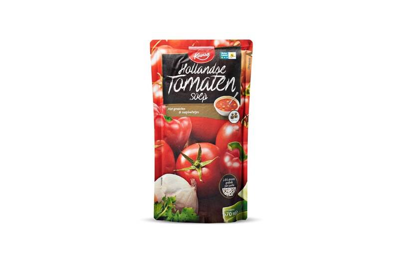 Hollandse Tomatensoep in zak van het merk Kania