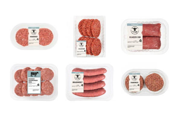 6 verpakkingen van Albert Heijn rundvleesproducten
