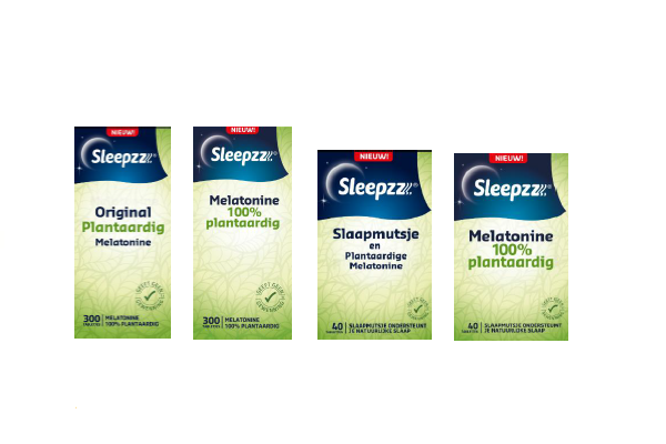 Sleepzz Melatonine plantaardig 300 tablet en 40 tablet