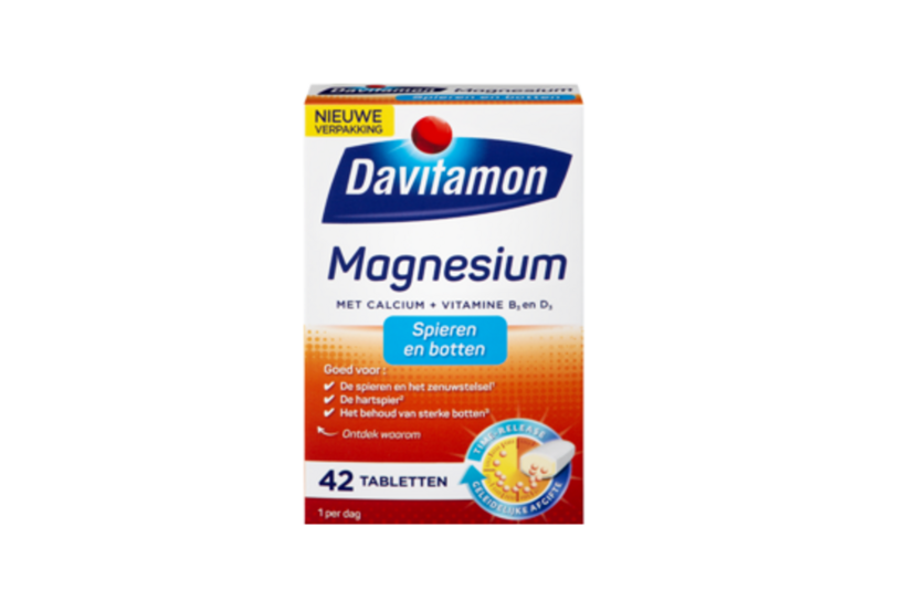 Veiligheidswaarschuwing Davitamon Magnesium Spieren en Botten 42 tabletten