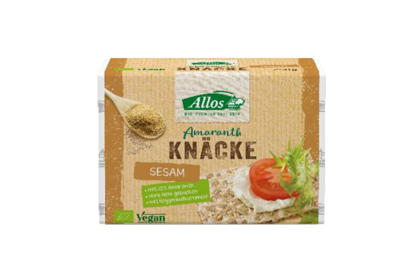 Veiligheidswaarschuwing Allos Amaranth Sesam Knäckebrod 250g