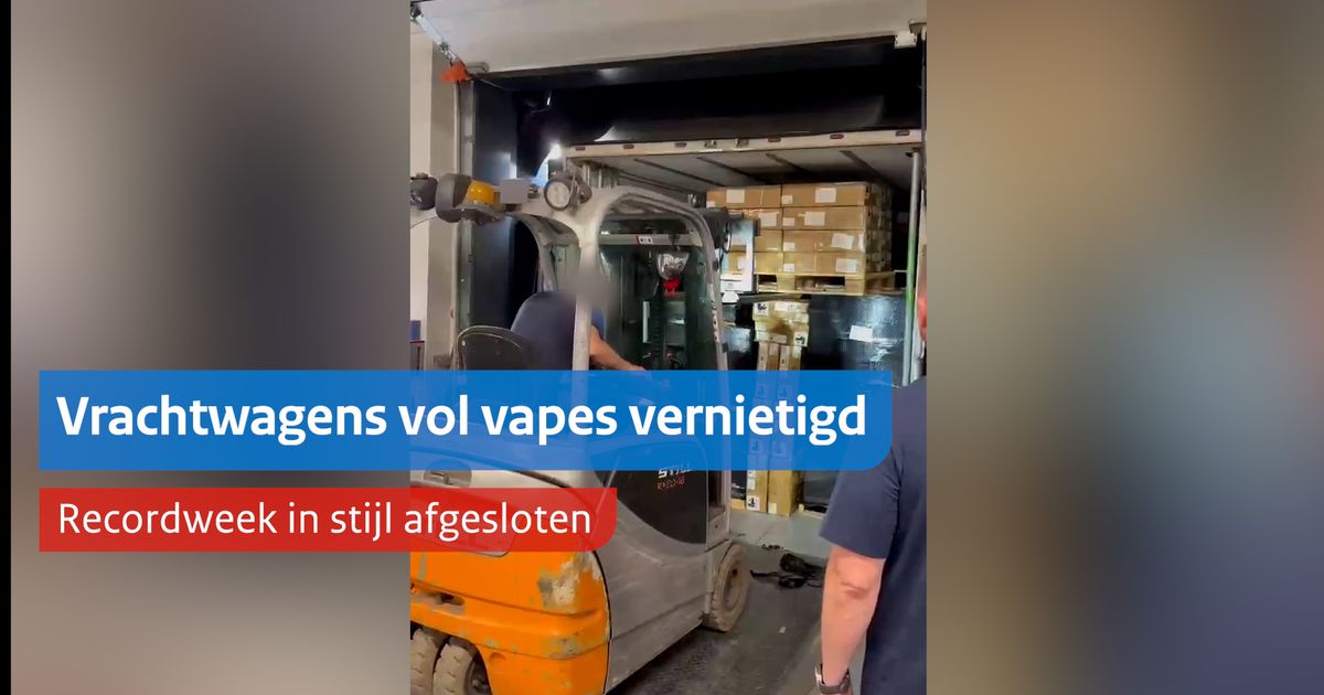 Photo: NVWA Le ministère de la Santé élabore un Actieplan tegen vapen